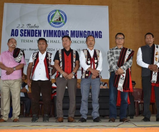 New Office bearers of the Ao Senden elected at the 22nd General Conference held at Town Hall, Mokokchung on April 25.